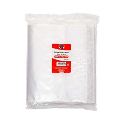 Image of Fixo 50063500 Pack of 100 Cellophane Display Bags Self Seal Bags, 250 x 350