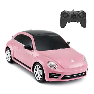 Image of RASTAR Rc Beetle Volkswagen, 1:24 Scale Kids Remote Control Racing car, Pink Toy Car for Girls Toddlers.