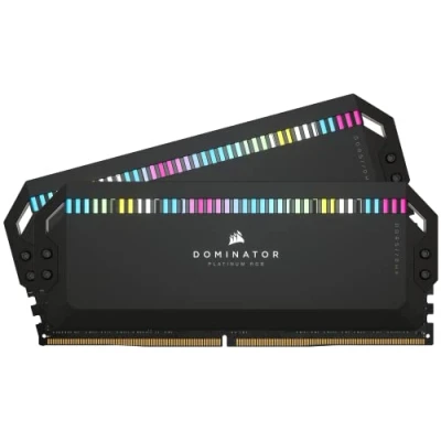 Image of CORSAIR DOMINATOR PLATINUM RGB DDR5 RAM 32GB (2x16GB) 6000MHz CL36 Intel XMP iCUE Compatible Computer Memory Black (CMT32GX5M2X6000C36)