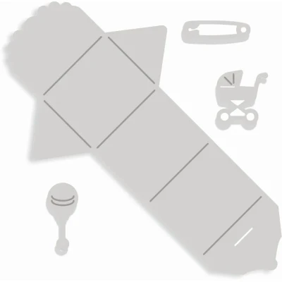 Image of SCC Baby Love Mini Notes Sweet Dixie Cutting Die