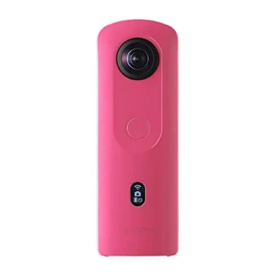 Image of RICOH THETA SC2 PINK 360Camera 4K Video with image stabilization High quality speed data transfer Beautiful portrait shooting face detection Thin &amp; Lightweight For iOS, Android