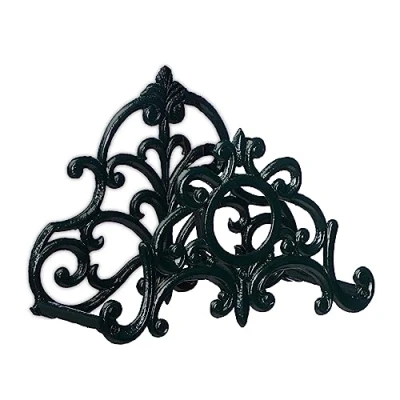 Image of Relaxdays 1, 100% cast iron, Dark Green, 24.5 x 31.5 15.5 cm