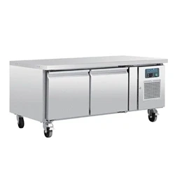 Image of Polar U Series Double Door Chef Base Counter Fridge
