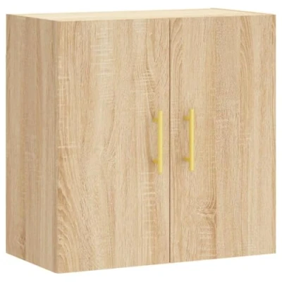 Image of vidaXL Wall Cabinet in Sonoma Oak Finish 60x31x60 cm Living Room Storage Solution Made from Moisture Resistant Engineered Wood