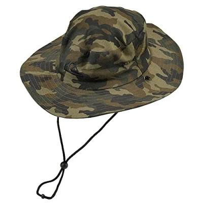 Image of Quiksilver Men&#039;s Bushmaster Floppy Sun Beach Hat Bucket, Camo3, X Large