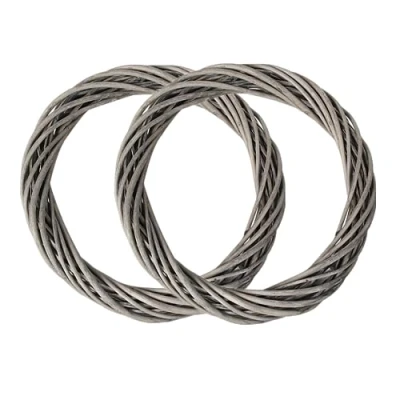 Image of 2Pcs 30CM Large Natural Grapevine Wreathes Vine Branch Wreath DIY, Halloween Autumn Christmas Rattan Hand woven Rings Wreaths for DIY Wedding Party Wall Hanging Home Decors