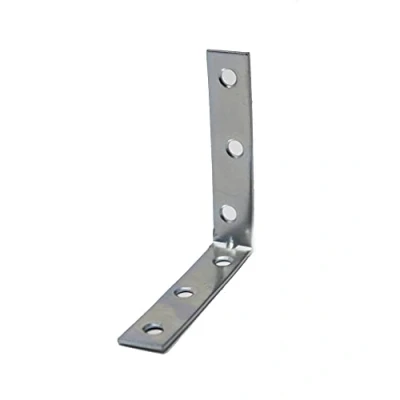 Image of 6 x fiXte Steel Corner Brace Repair Brackets Zinc Plated Right Angle 75mm 16mm