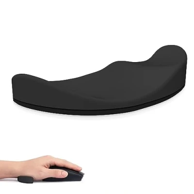 Image of Attack Shark Silicone Soft Mouse Wrist Rest,Ergonomic Support,Prevent RSI, Smooth Glide Increasing Precision and Accuracy,Lightweight Portable, for Home,Office,Game Black Left Hand