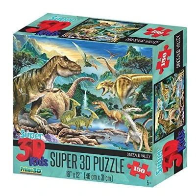 Image of Howard Robinson Dinosaur Valley 3D Jigsaw Puzzle 150 Piece Multi colour