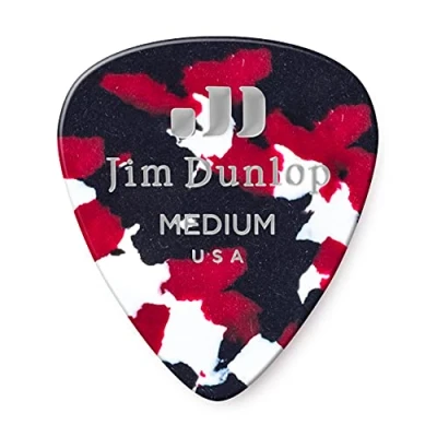 Image of Jim Dunlop 483P06MD Confetti Classic Guitar Pick Player Pack (Pack of 12)