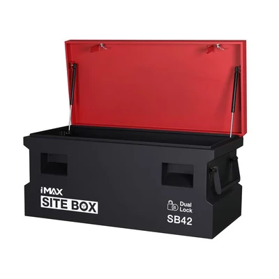 Image of Hilka Tools SB42 Site Storage Box, Red/Black, 42 Inch