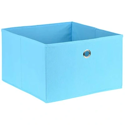 Image of Hartleys Rectangular Fabric Storage Box with Metal Ring Handle
