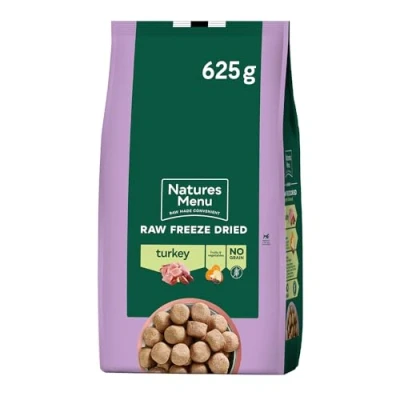 Image of Natures Menu Freeze Dried Complete &amp; Balanced Nuggets Turkey 625gr