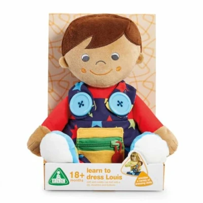 Image of Early Learning Centre Learn To Dress Louis Soft Rag Doll For Children From 18 Months Ragdoll Dolls Elc Toys Kids Toddler Fine Motor Activities