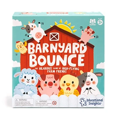 Image of Learning Resources Barnyard Bounce Game, Preschool Memory &amp; Matching Boys Girls Ages 3+