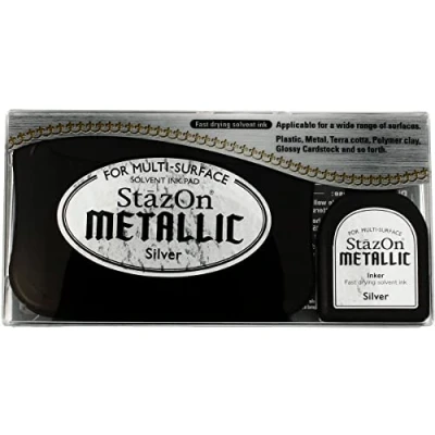 Image of Tsukineko Stazon Ink Pad, Silver