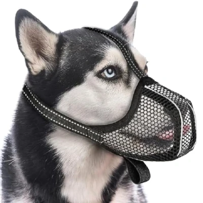 Image of NALEINING Dog Muzzle, Lightweight Anti tearing and Chewing Muzzle Cover, for Small Medium Large Dogs (Small)