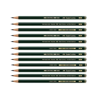 Image of Faber Castell 205047 Pencil 9000 Hardness HB Pack of 12