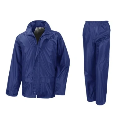 Image of Result Mens Core Rain Suit (Trousers and Jacket Set) (S) (Royal)
