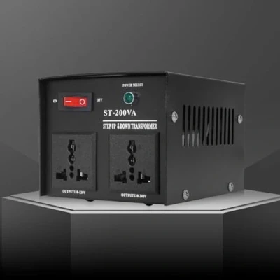 Image of uyoyous 200W Step Up &amp; Down Voltage Transformer Output 110V 120V 220V 240V Converter UK to US with Standard Plug Circuit Break Protection