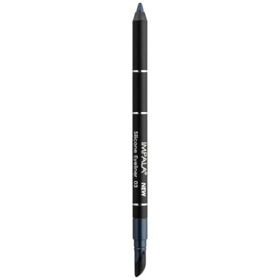 Image of IMPALA Waterproof Eyeliner with Silicone, Matte Gray Color No. 03 Defined Line or Smudged Effect Easy to Apply Creamy Texture Intense, Long Lasting, and Water Resistant