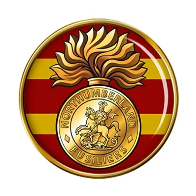 Image of Northumberland Fusiliers, British Army Pin Badge