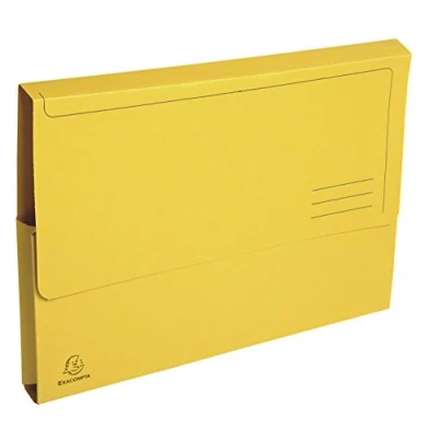 Image of Exacompta Ref 47679E Forever Collection Document Wallets (Pack of 50) 240 x 320mm in Size, Suitable for A4 Documents, 290gsm Premium Pressboard Yellow