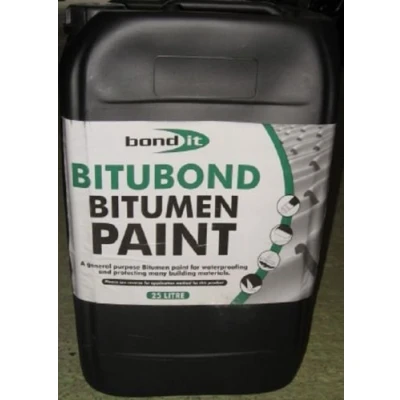 Image of 25L BLACK BITUMEN PAINT ROOF LEAK REPAIR WATERPROOF WEATHER PROOFING
