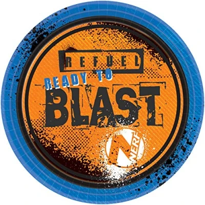 Image of (PKT) Child Nerf Blast Paper Plates