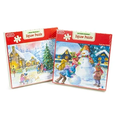Image of 1000 Piece Christmas Jigsaw Puzzle Winter Wonderland Scene For Adults 1000pc (Snowman Puzzle)
