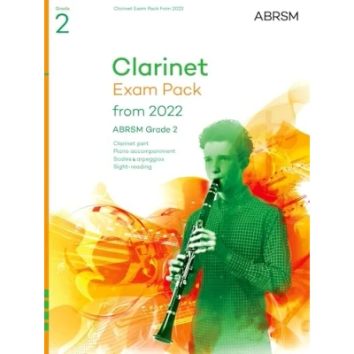 Image of Clarinet Exam Pack from 2022, ABRSM Grade 2: Selected the syllabus 2022. Score &amp; Part, Audio Downloads, Scales Sight Reading (ABRSM Pieces)