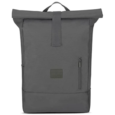 Image of JOHNNY URBAN Backpack Men &amp; Women Dark Grey Robin Large Rucksack for School, University, Work Laptop Compartment 16 Inch Water Repellant