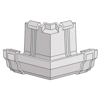 Image of Marley Classic External Angle (45 deg) RCA511B Black for Ogee Style 116 x 75 mm guttering System