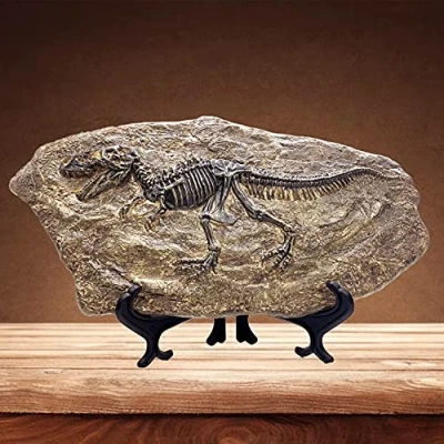 Image of XINDAM Resin Tyrannosaurus Rex Dinosaur Fossil Statue Model Simulated Skeleton Home Office Display Decorative Craft Box Decoration (Style 5)