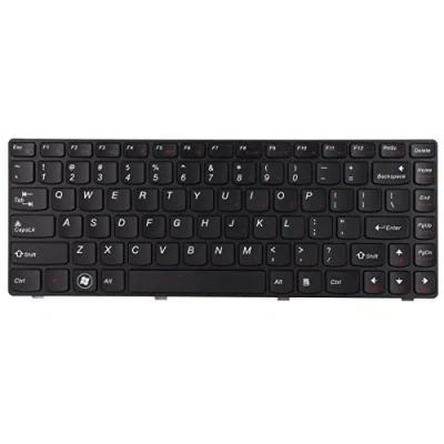 Image of Laptop Keyboard for Lenovo,Replacement Keys Durable Wearable 5 Million Keystrokes 84 Key Replaceable Computer Supplies Lenovo Z470