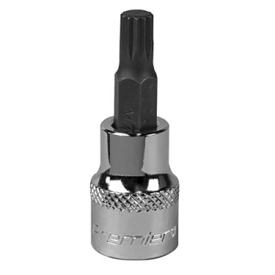 Image of Sealey Premier Spline Socket Bit M7 3/8&quot;Sq Drive