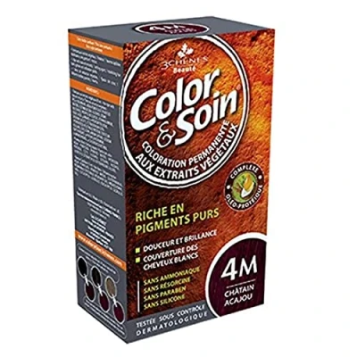 Image of Les 3 Chênes Color &amp; Soin Permanent Care Mahogany Chestnut: 4M