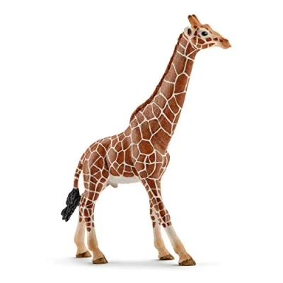 Image of schleich Wild Life 14749 Male Giraffe Animal Figurine Authentic Detailed Toy Education, Imagination, and Play Highly Durable Toys Gift for Boys, Girls, Kids Ages 3+