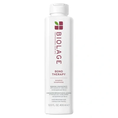 Image of Biolage Bond Therapy Shampoo, Cleansing &amp; Repairing, Enriched with Coconut Oil Citric Acid, For Over Processed Hair, 400ml