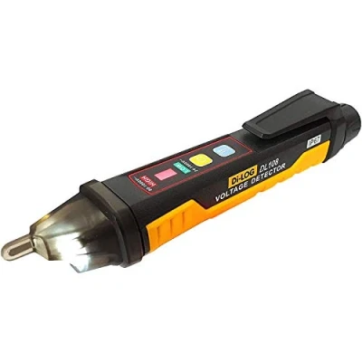 Image of DI LOG DL108 Industrial 1000V Non Contact Voltage Detector 24 CAT IV IP67 Rated Indicator with Vibration &amp; LED Torch