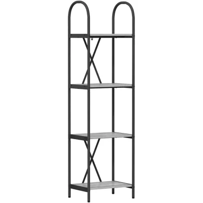 Image of vidaXL Bookshelf Grey sonoma 40 x 30 146 cm Engineered wood