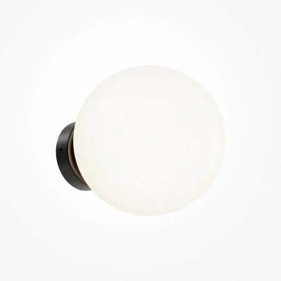 Image of Maytoni Basic Form 20cm Modern Wall Lamp Matt Black E14