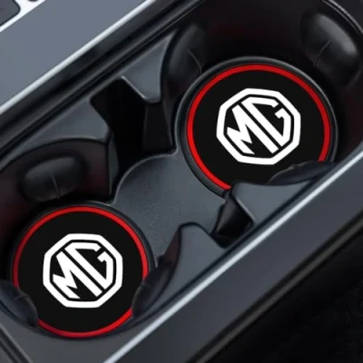 Image of 2PCS Car Cup Coaster for MG HS MG3 MG5 MG6 MG7 ZS GS, Non Slip Auto Holder Insert Drink Coasters Center Console Holders