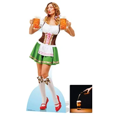 Image of Fan Pack Oktoberfest Beer Babe Lifesize Cardboard Cutout/Standee/Stand Up Includes 8x10 Star Photo