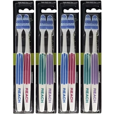 Image of MM Interdental Toothbrush Firm Full Head (4 x Twin Packs) Deep Clean Bristles for Effective Plaque Removal Oral Care Healthy Teeth &amp; Gums