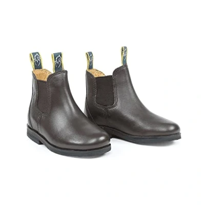 Image of Shires Moretta Fiora Jodhpur Short Riding Boots In Brown Child Sizes 10/28,