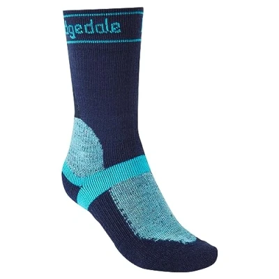Image of Bridgedale MTB Winter Weight T2 Merino Sport Ladies Boot Length Mountain Bike Socks Navy, Medium