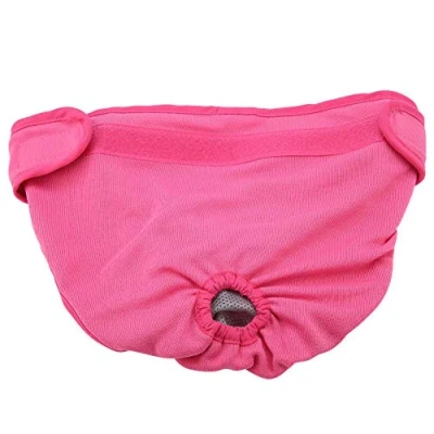 Image of TOPINCN Dog Underwear Cotton Fabric Flexible Physiological Pants Puppy Female Pet Sanitary Diaper for Small Medium Large Dogs(Xl Pink)