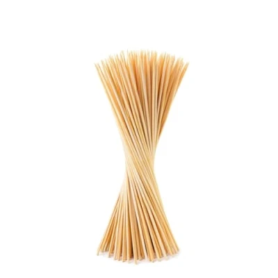 Image of PNJB Wooden Skewers, Appetiser, BBQ Accessories, Durable Bamboo Sticks, Skewers for BBQ,Ideal BBQ, Kebab, Cake Topper, Chocolate Fountain, (150PCS)