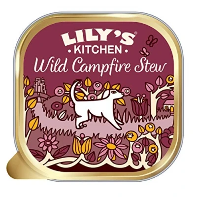 Image of Lily&#039;s Kitchen Wild Campfire Stew Complete Natural Adult Dog Food Wet (10 x 150g Trays)